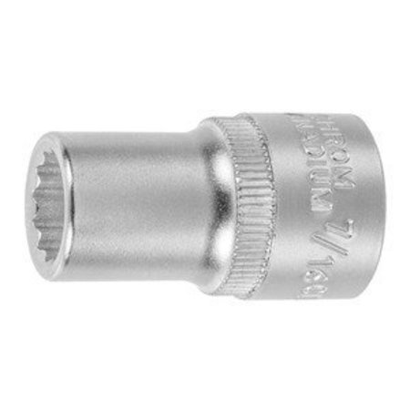 HOLEX 1/2 inch Drive Socket, 12 pt, 7/16 inch 642122 7/16